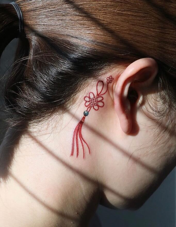 Chinese Knot Small Tattoo Ideas For Women