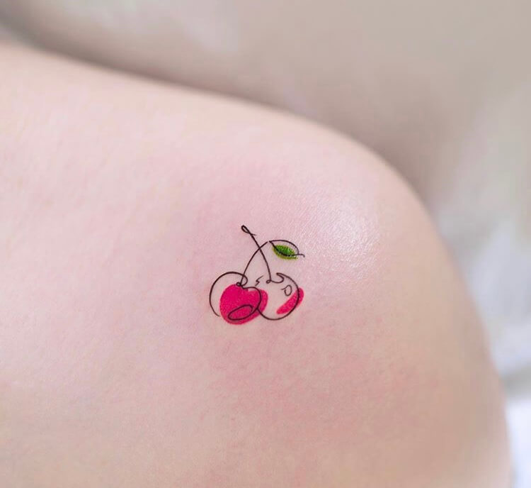 Cherry Creative Small Tattoo Ideas For Women