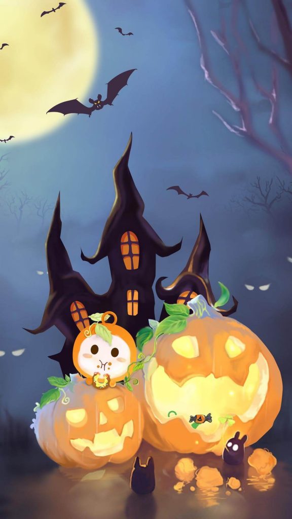 26 Cute Halloween Phone Wallpapers