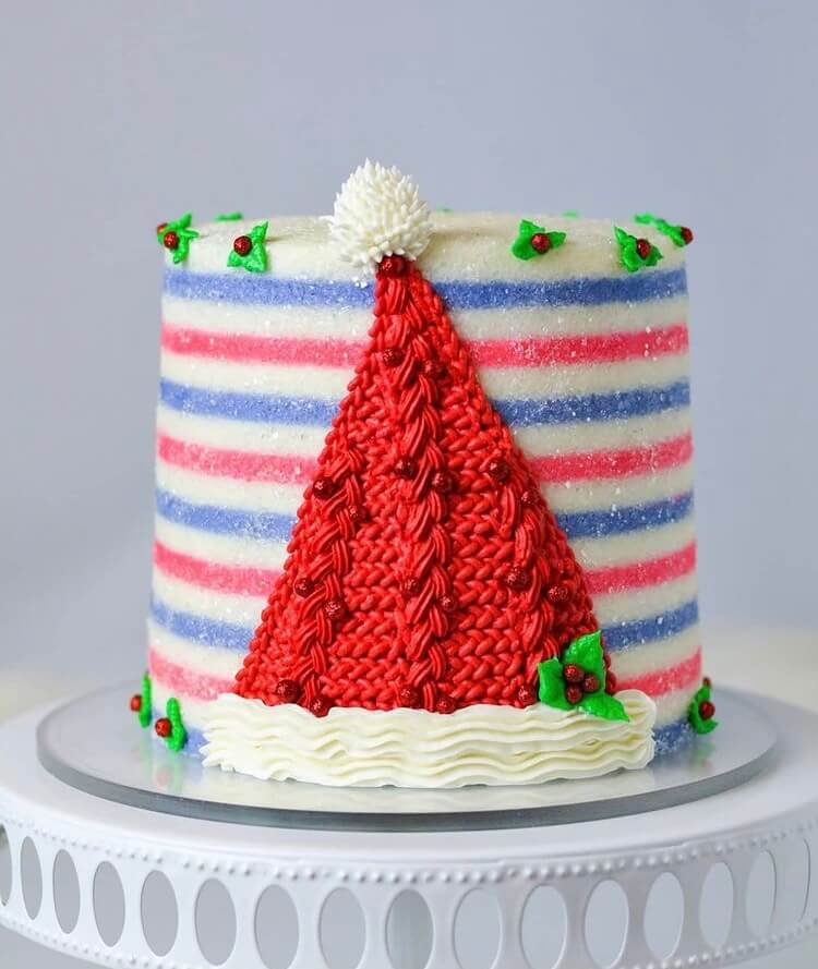 Do you want to bake a delicious and beautiful Christmas cake? Then these amazing design ideas can inspire you. #Christmas