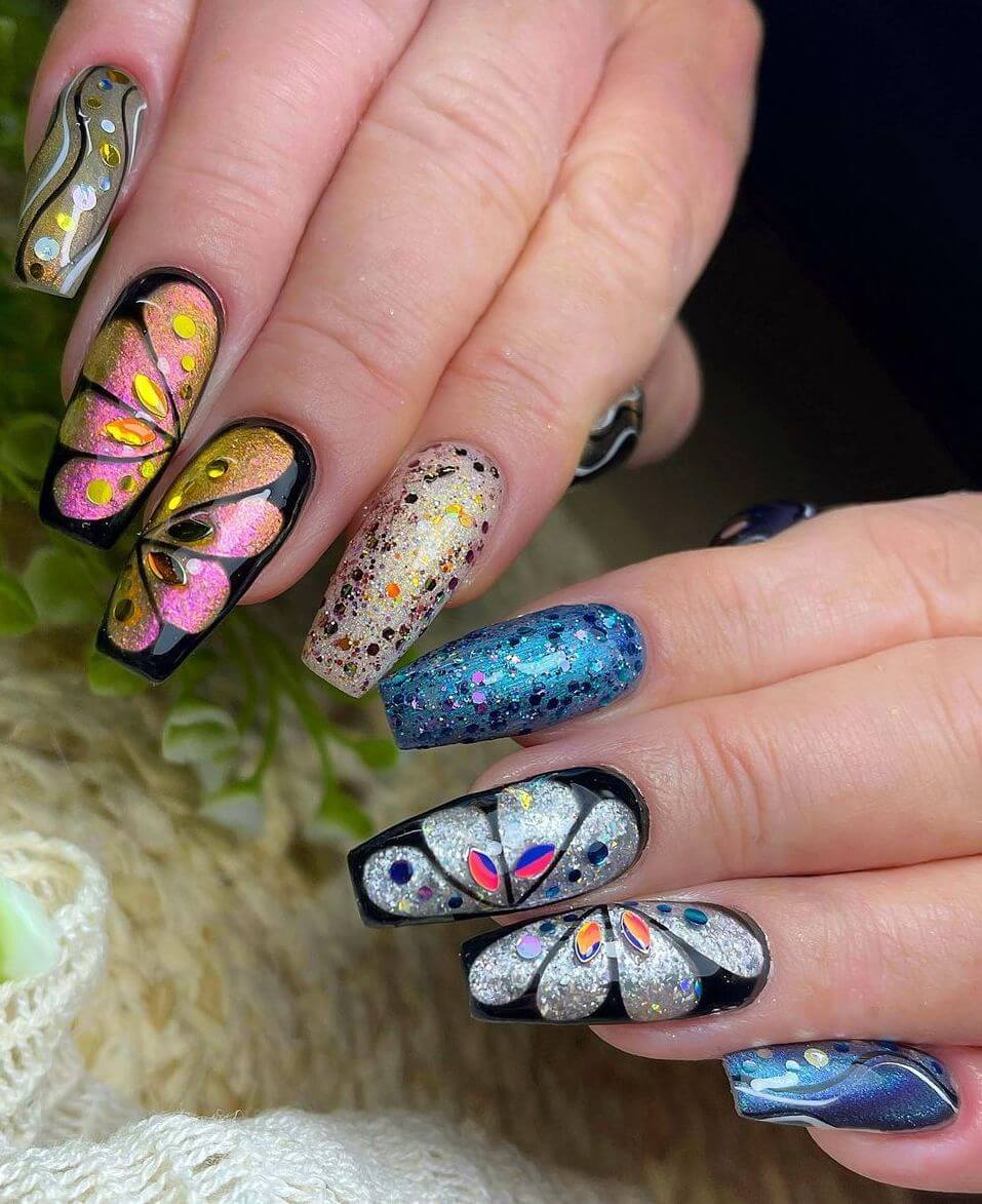 35 Hottest Butterfly Nail Art Ideas