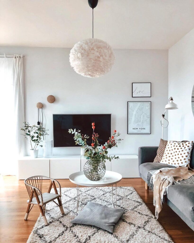 Unique living room chandelier