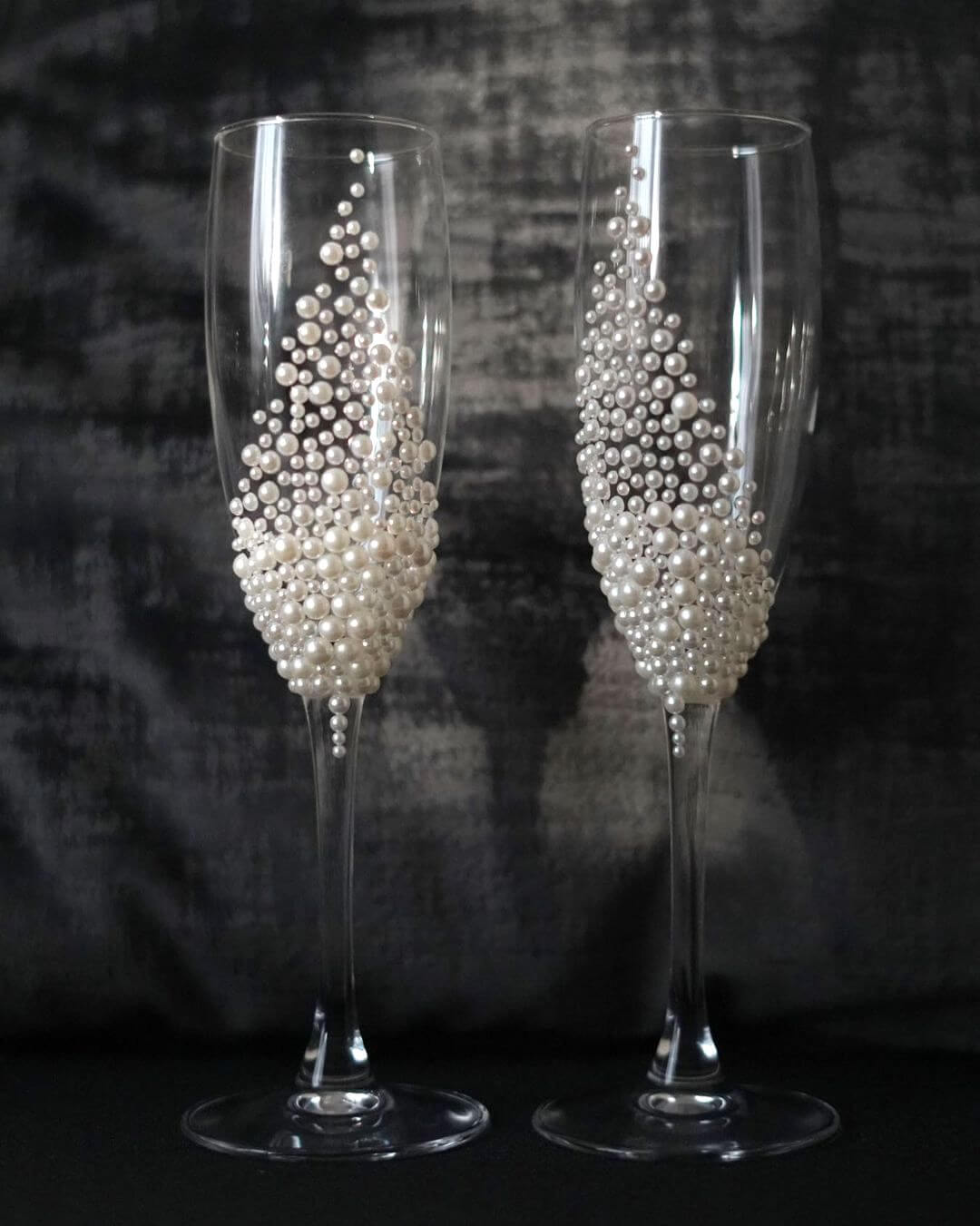 24 Awesome Wedding Glasses Decoration Ideas