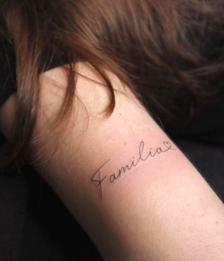 Family Letter Tattoo