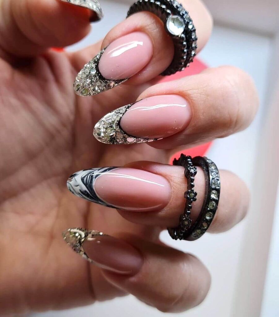 35-modern-and-creative-designs-for-french-nail-art-ideasdonuts