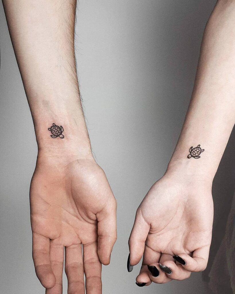 Turtle Couple Tattoo