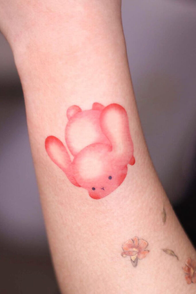 Pink Rabbit tattoo