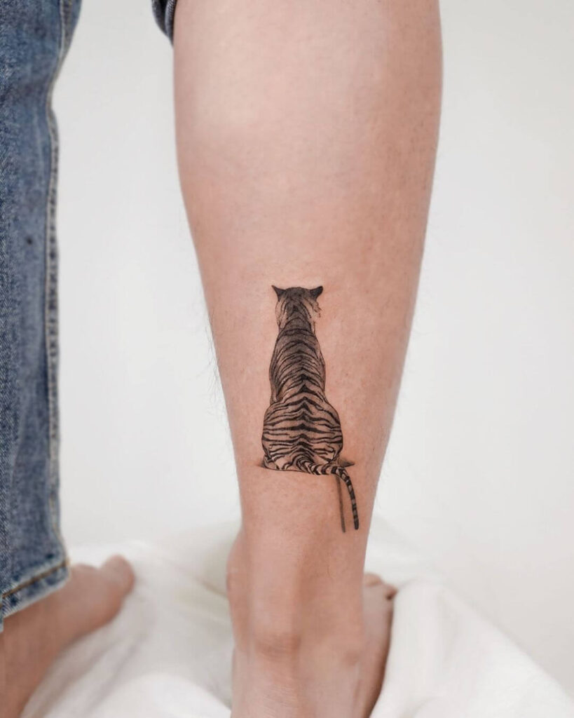 Tiger Ankle Tattoo