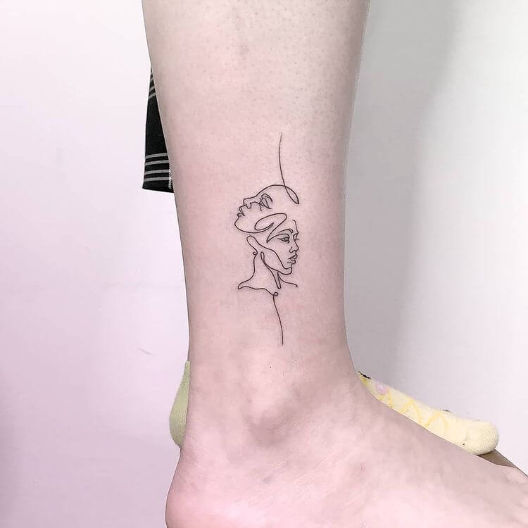 Minimalist Ankle Tattoo