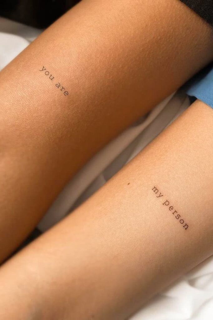 quote tattoos for couples
