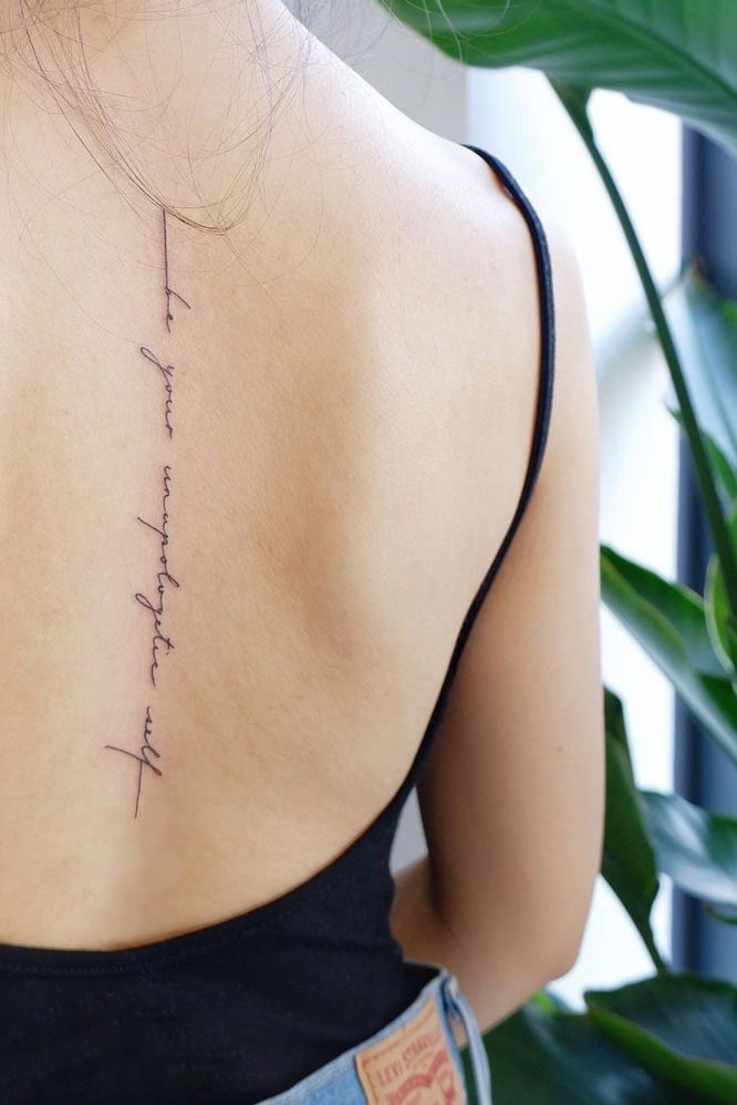 Back quote tattoo