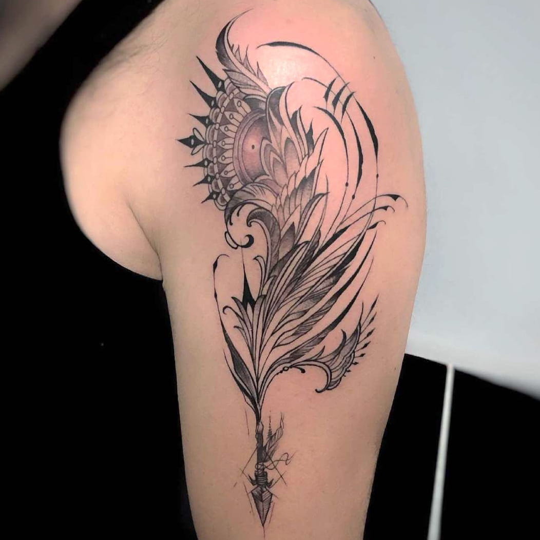 Phoenix Arrow Tattoo