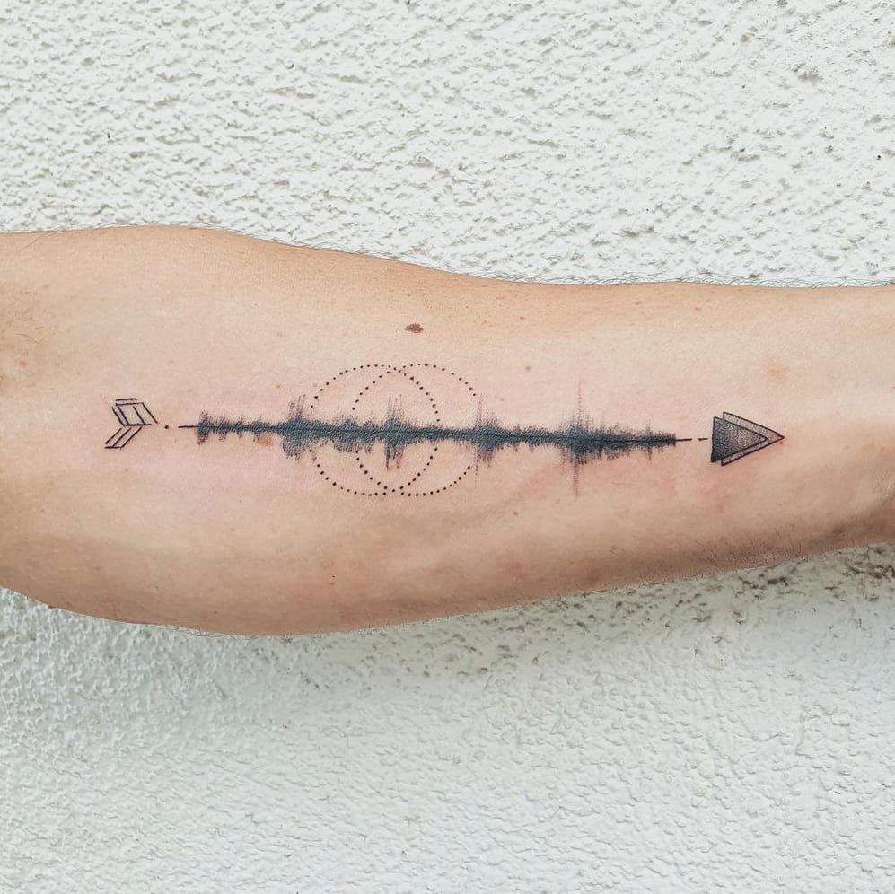 Creative arrow tattoo