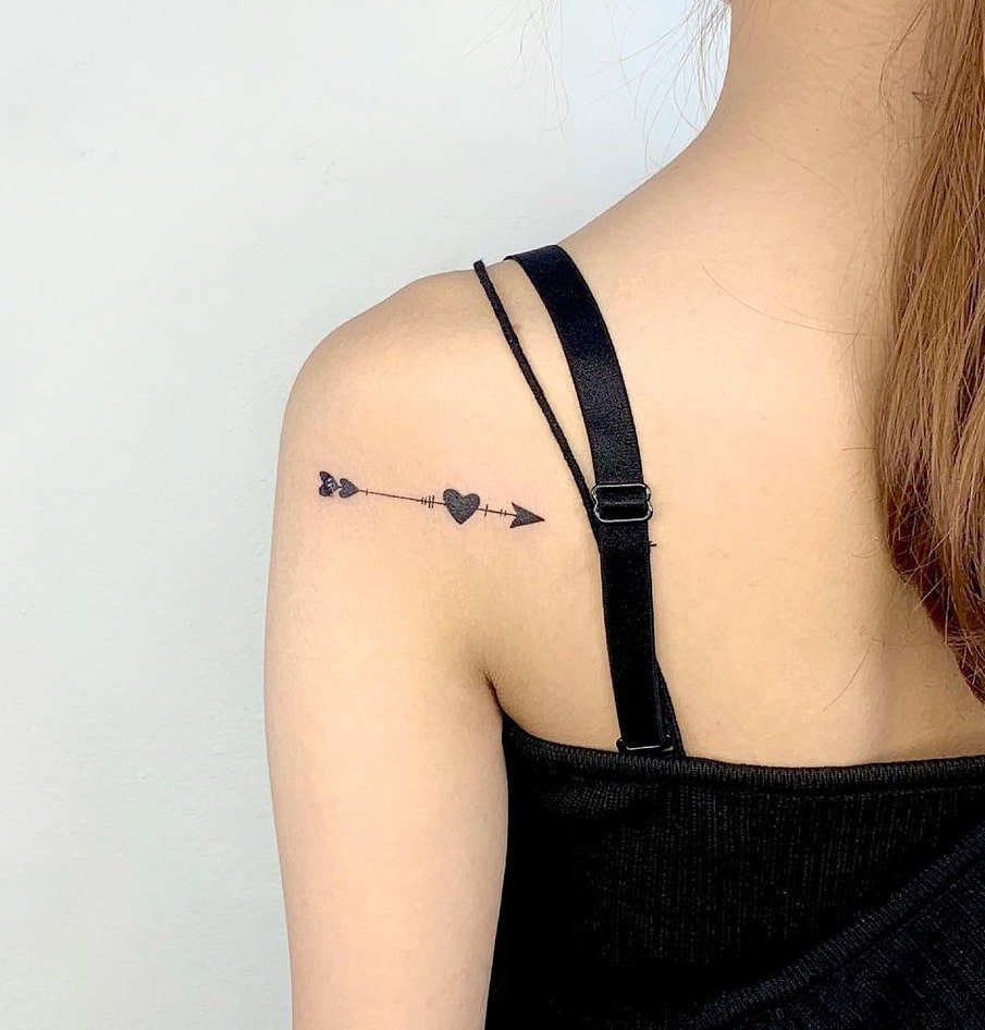 Heart Arrow Tattoo