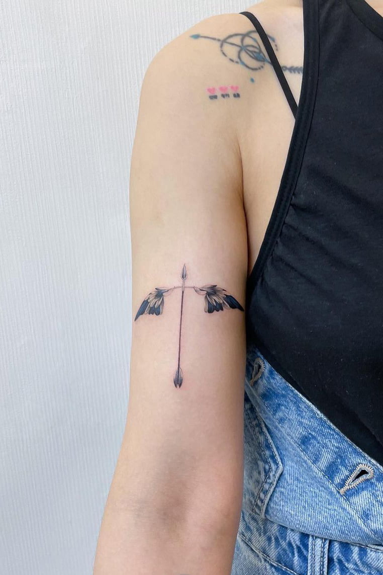 Wings Arrow Tattoo