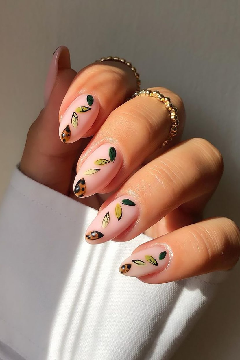 Spring Negative Space Nails