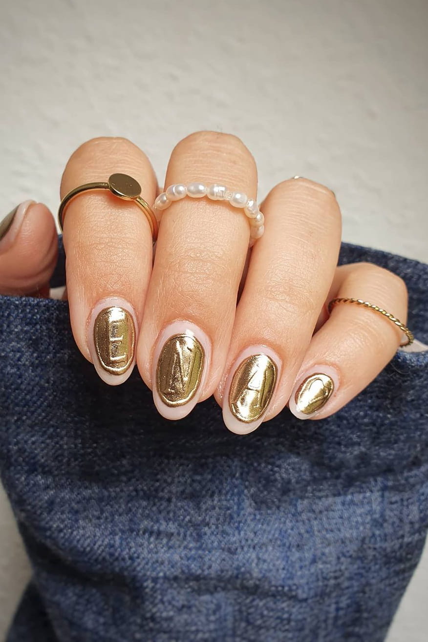 Unique chrome nails