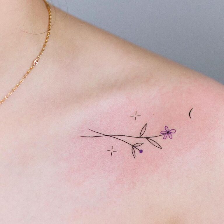 31 Appealing Collarbone Tattoo Ideas