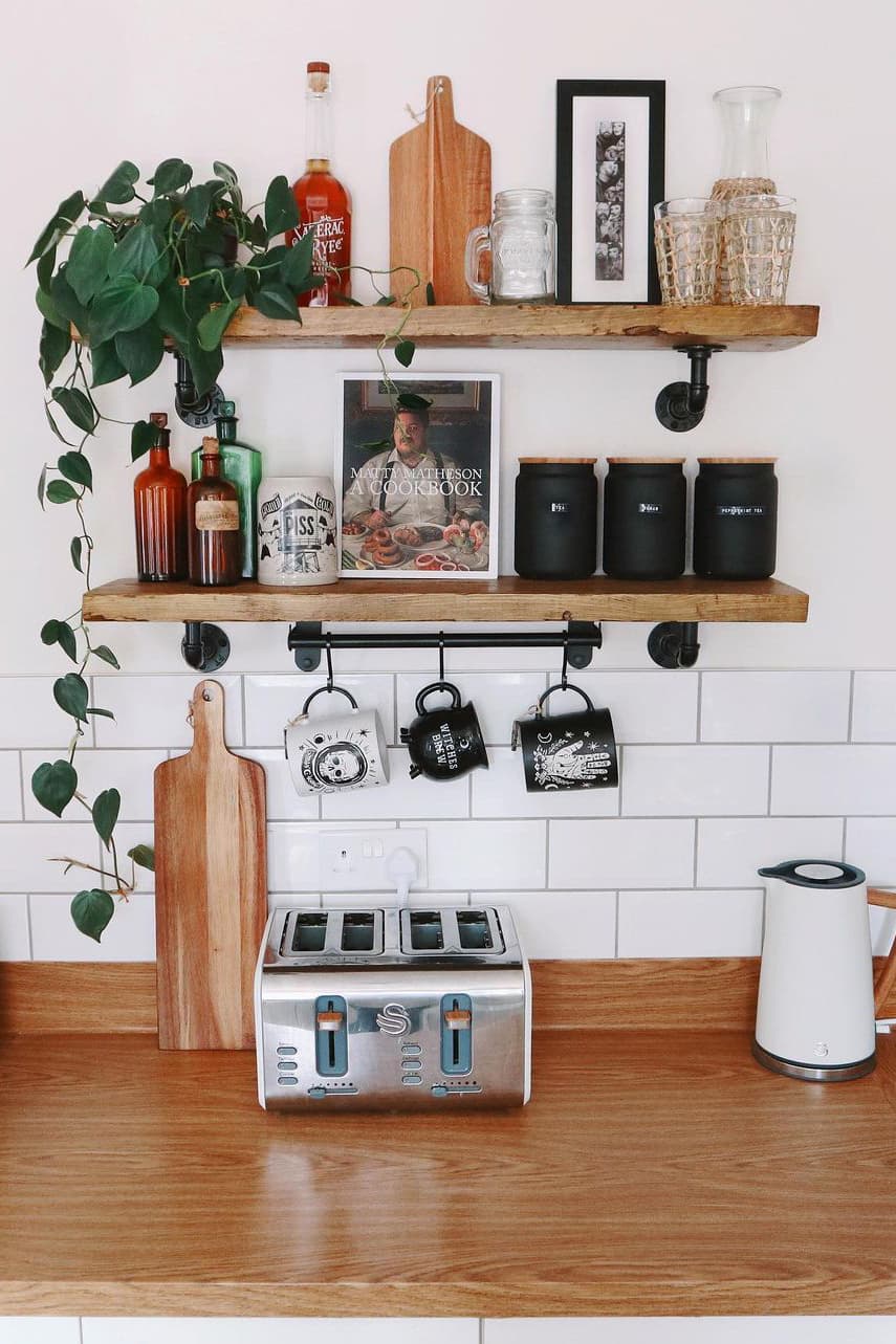 Modern rustic shelf