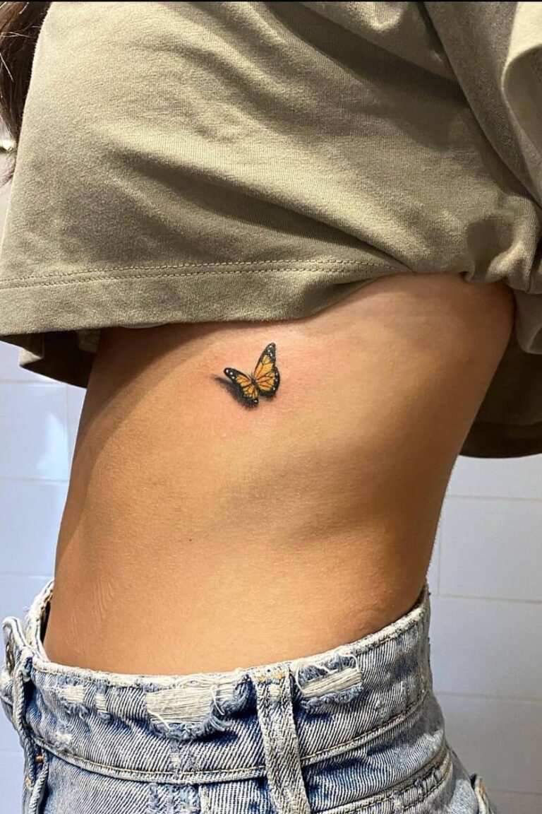 15+ Graceful 3D Butterfly Tattoos