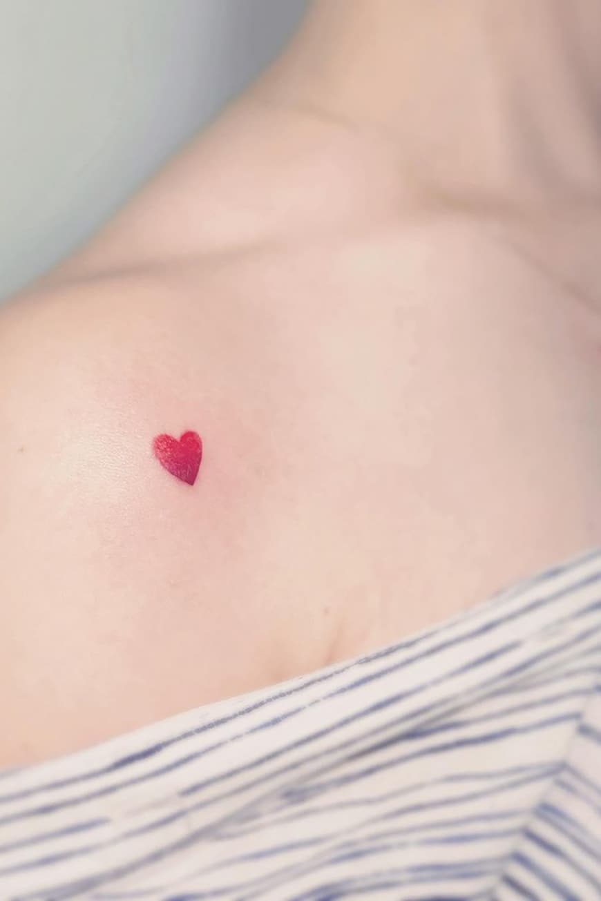 Cute heart tiny tattoo