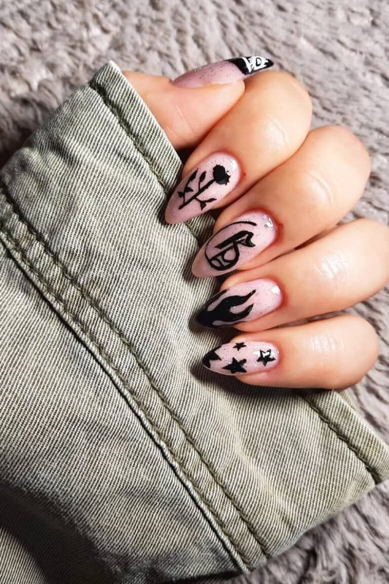 20 Glamorous Rose Nails: Ideas & Designs