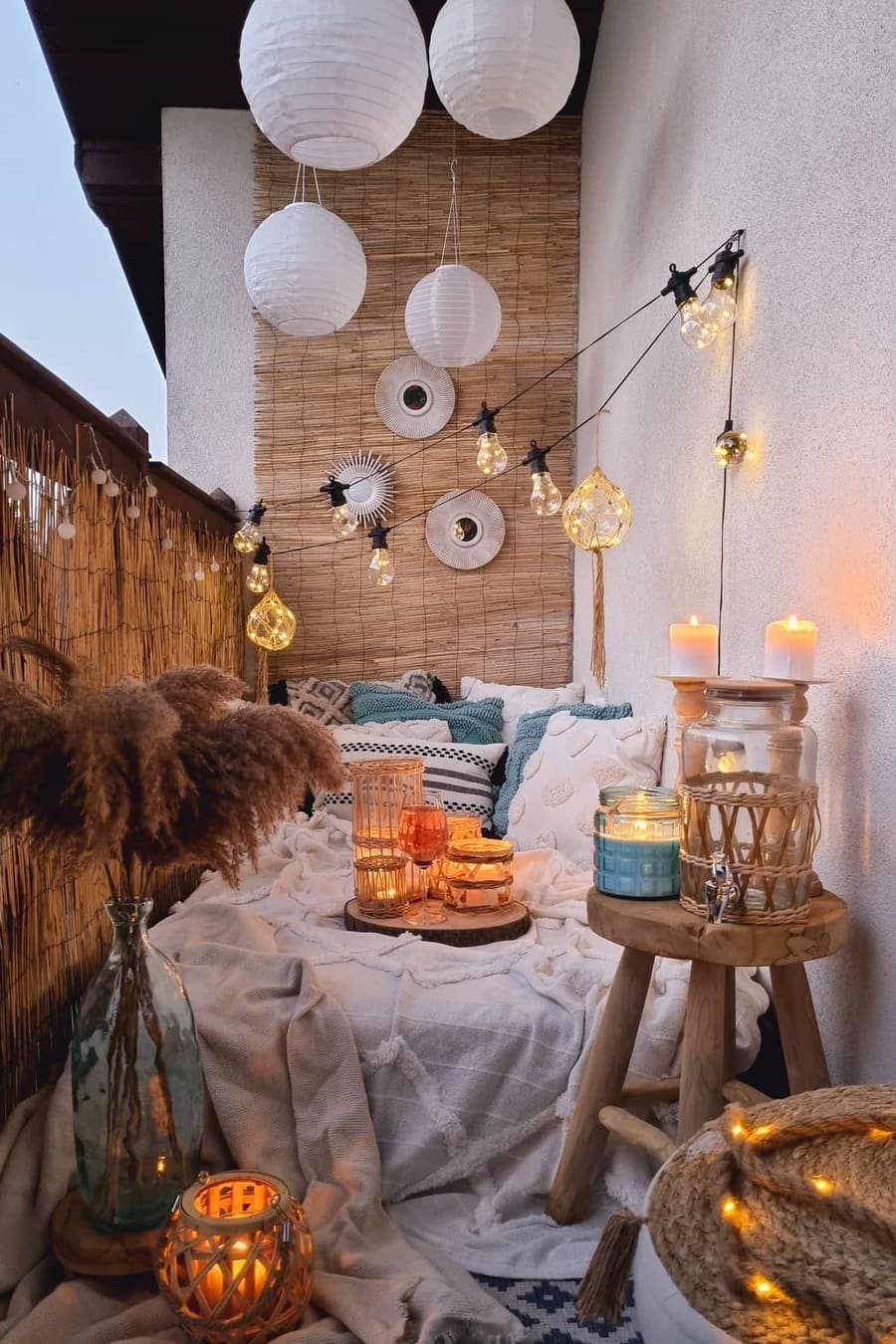 boho small balcony