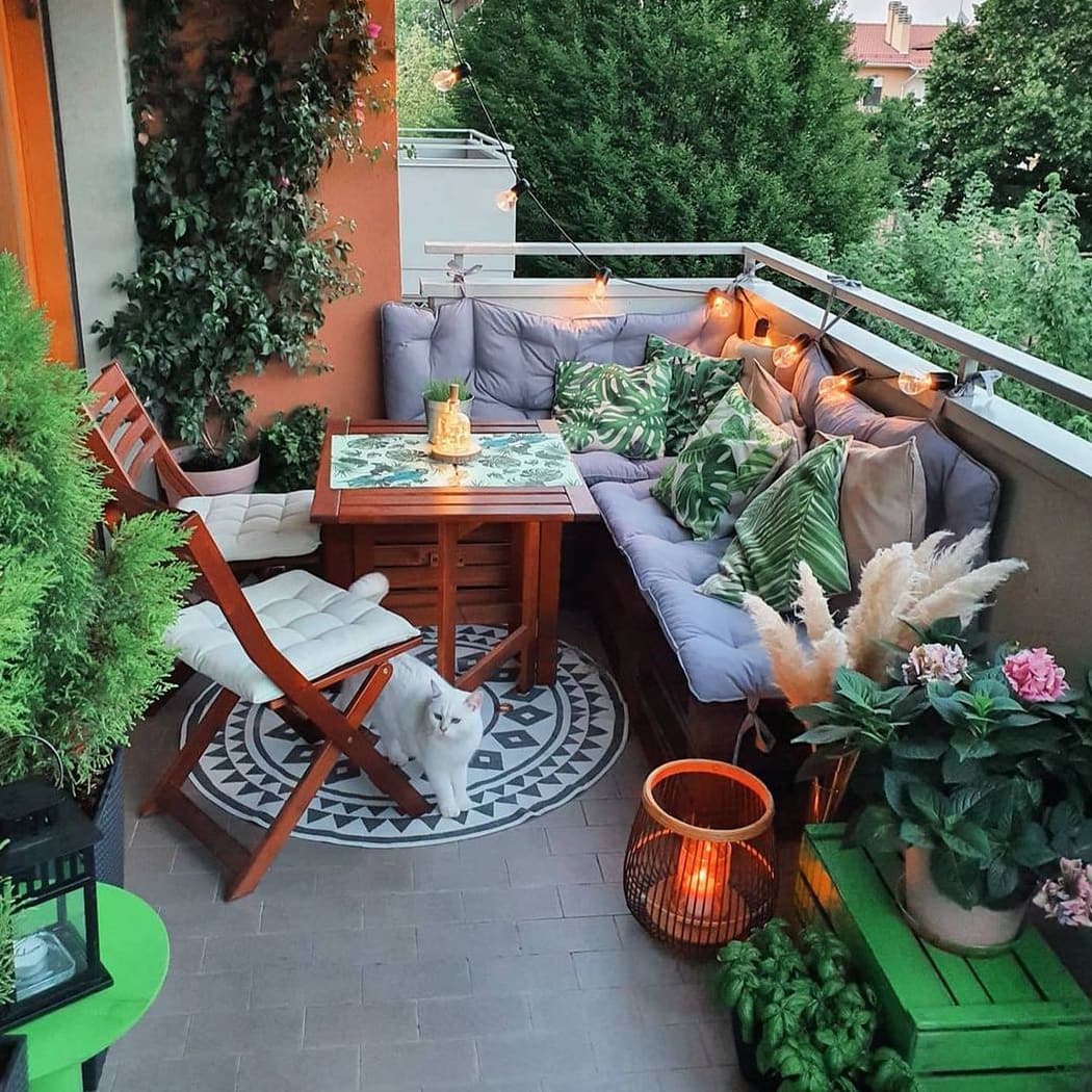 small green balcony