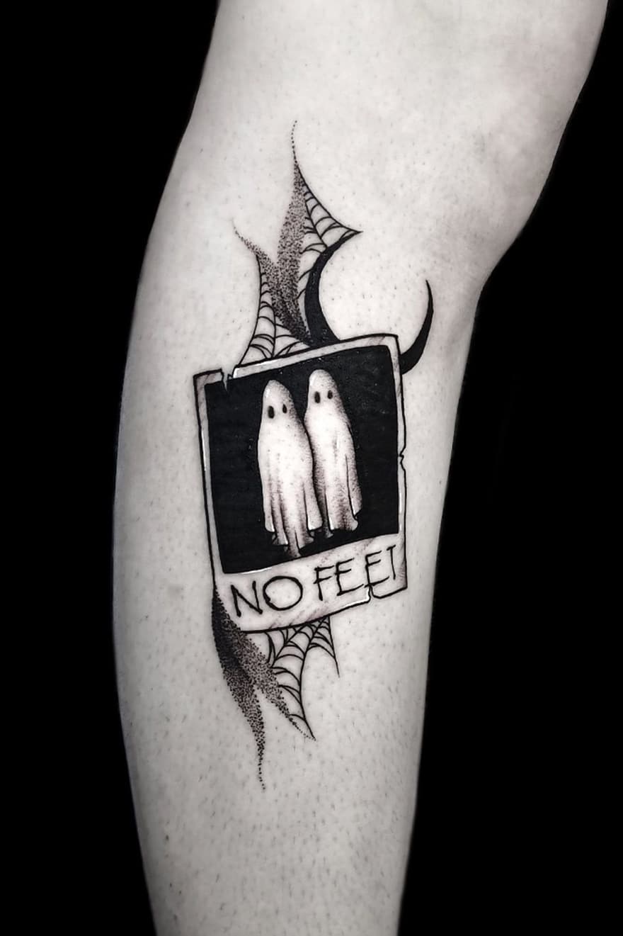 Funny ghost tattoo