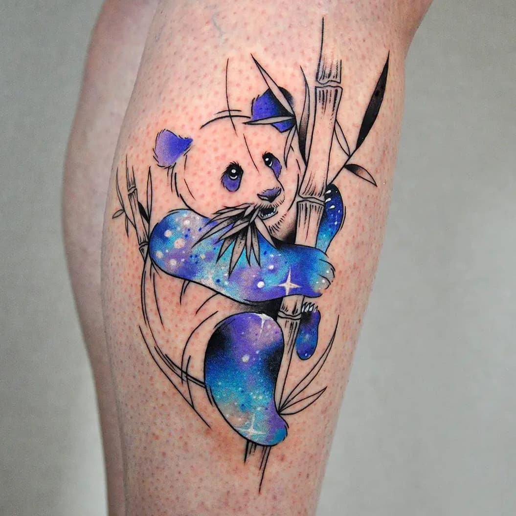 Panda Galaxy Tattoo