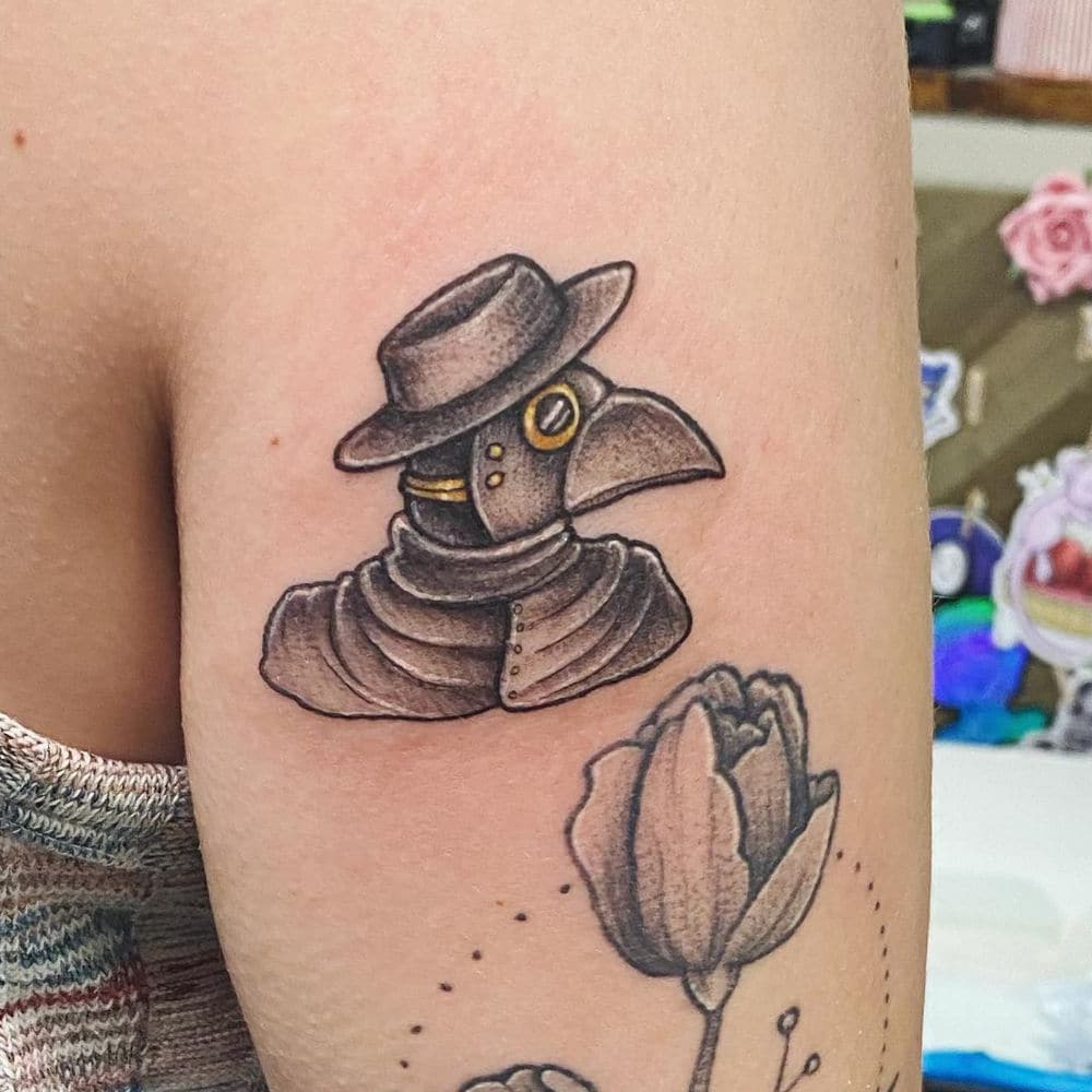 Plague doctor tattoo