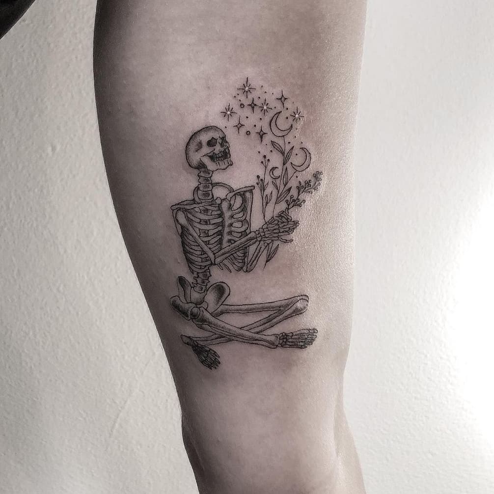 Vivid Mr. Bones tattoo