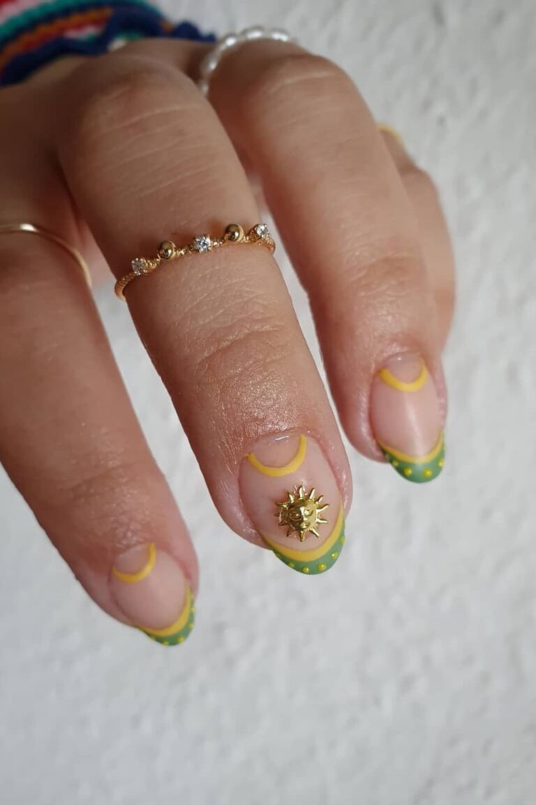 20 Inspiring Sun Nail Art Design Ideas