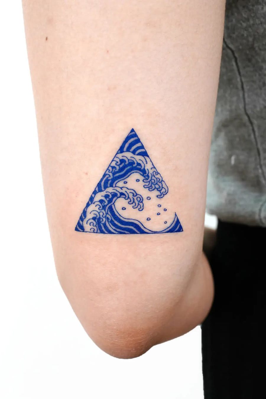 Wave Geometric Tattoo