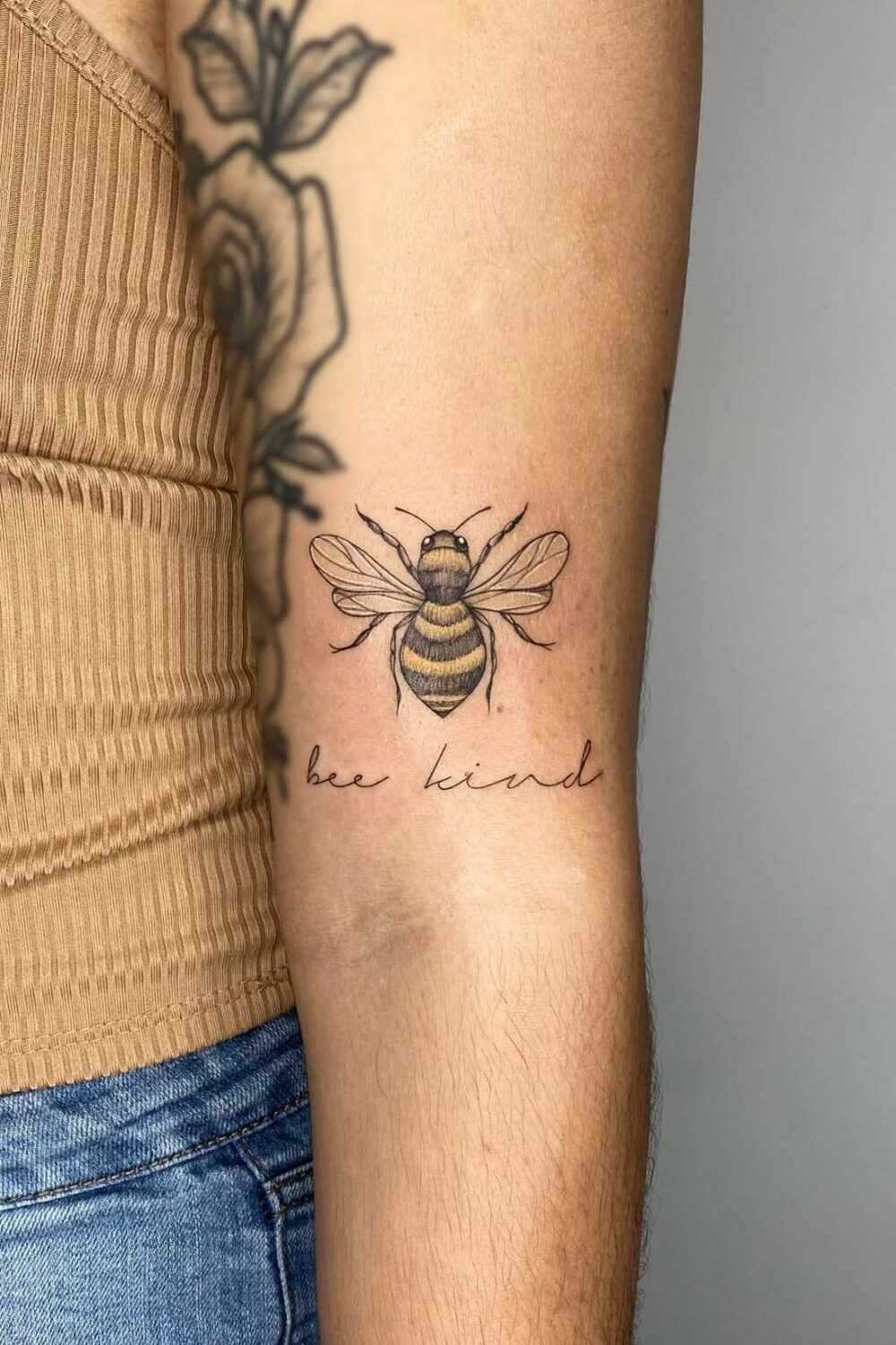 Bee Quote Tattoo-1