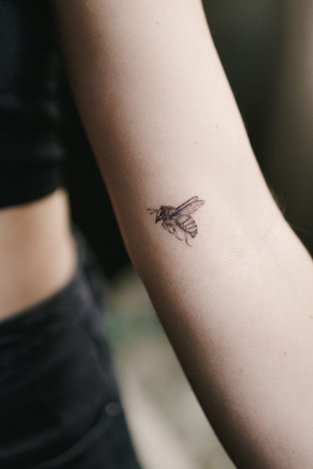 Simple Bee Tattoo-1