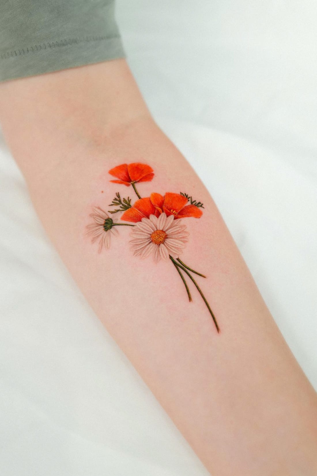 Daisy Bouquet Tattoo