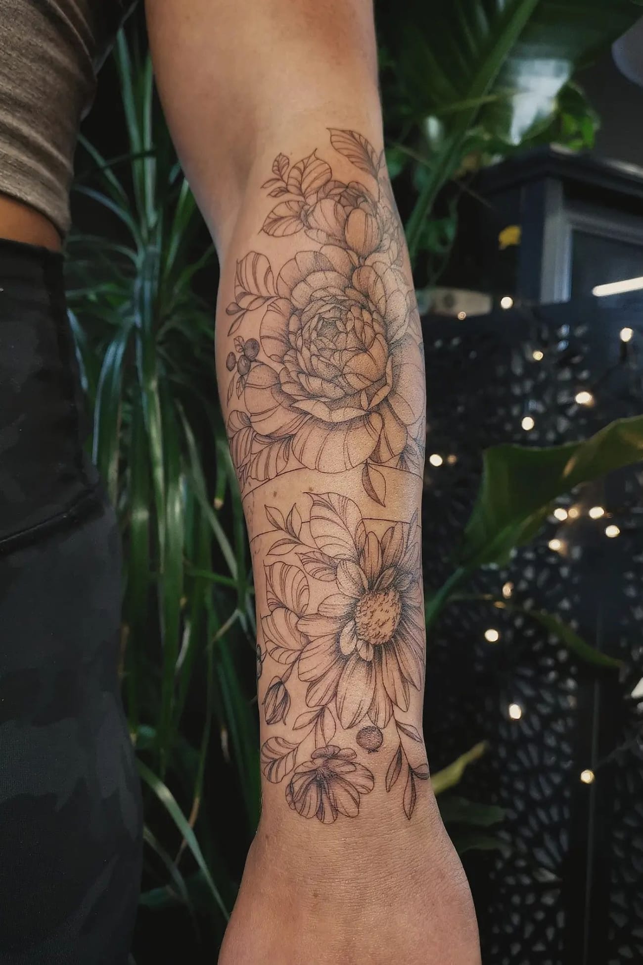 Daisy tattoo sleeve