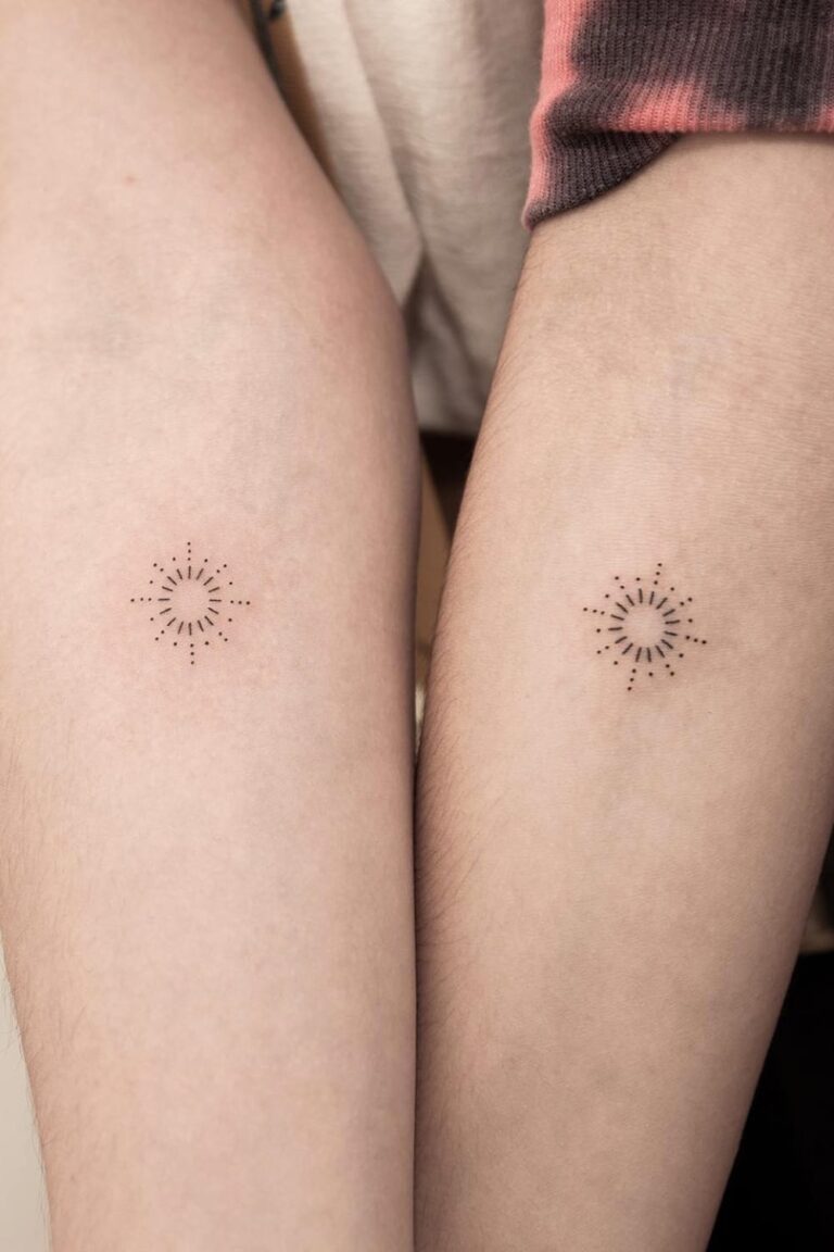 40 Brilliant Sun Tattoos For Women 2022 Guide   Small Sun Tattoo 1 768x1152 