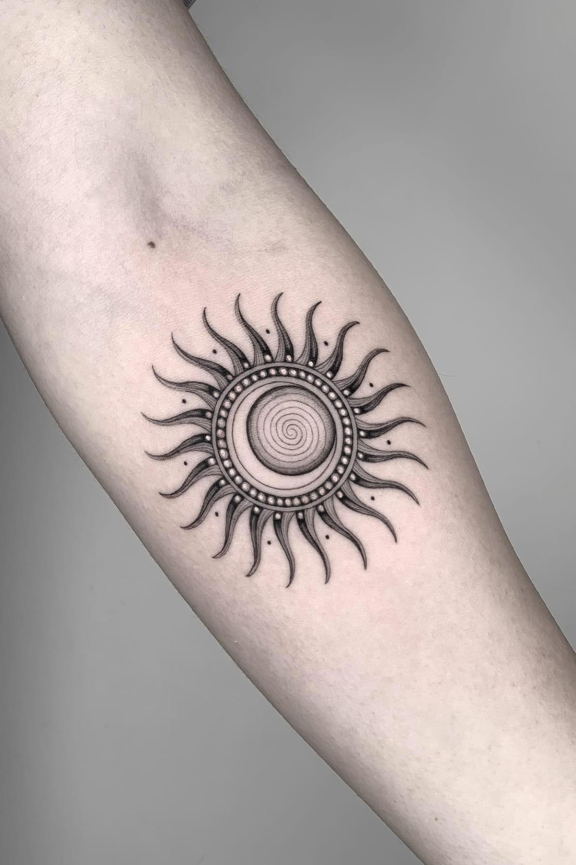 Sun Tattoo For Women