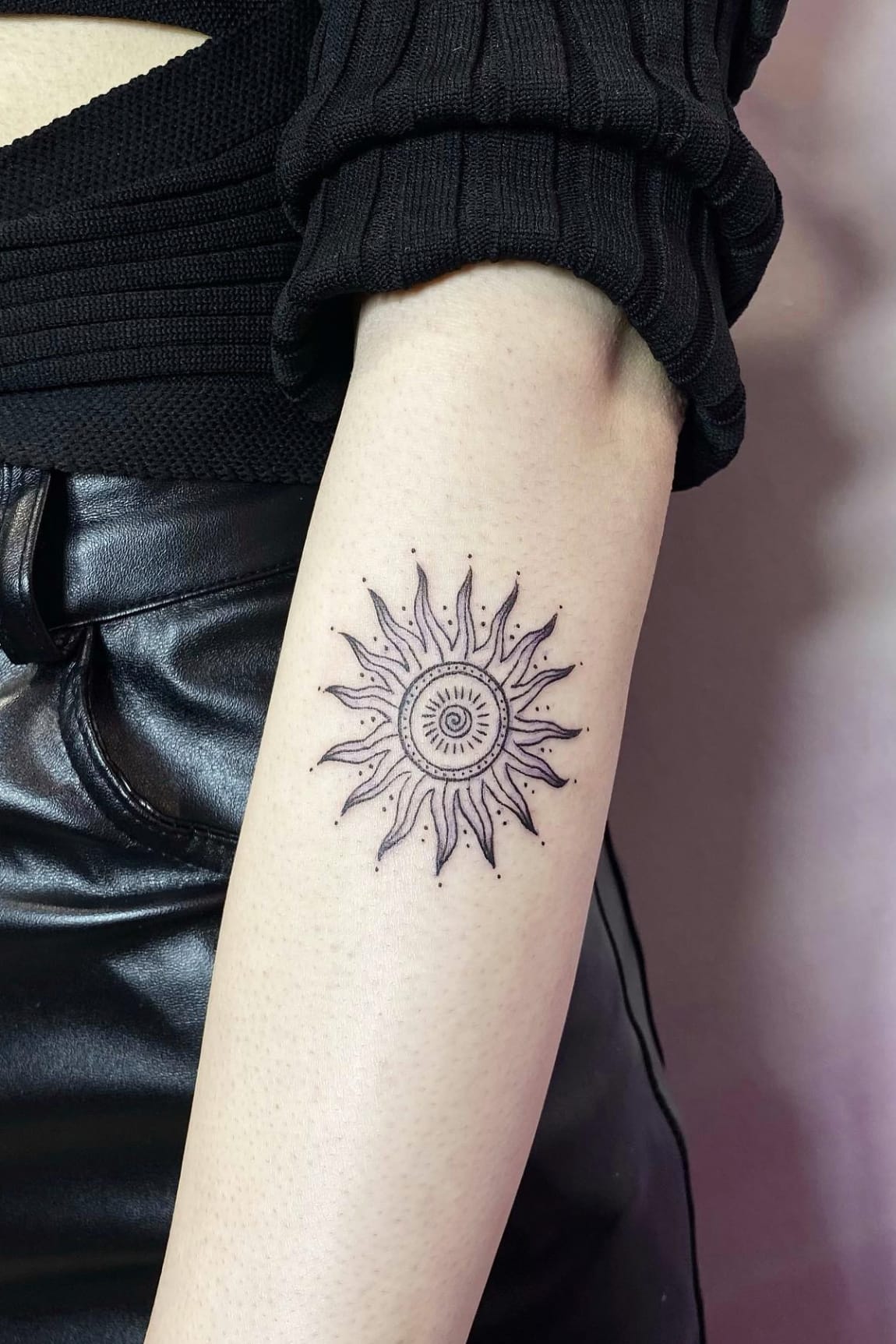 Sun Tattoo For Women