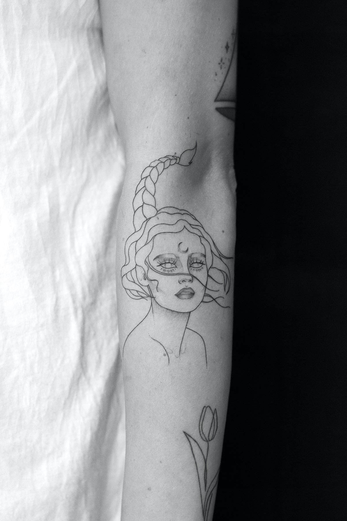 Scorpio Goddess Tattoo