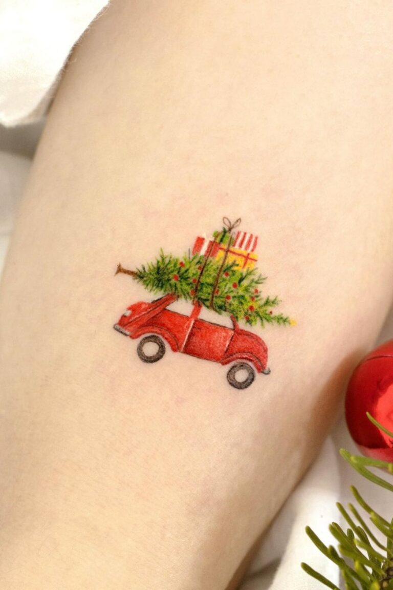 20 Popular Christmas Tattoo Ideas and Designs