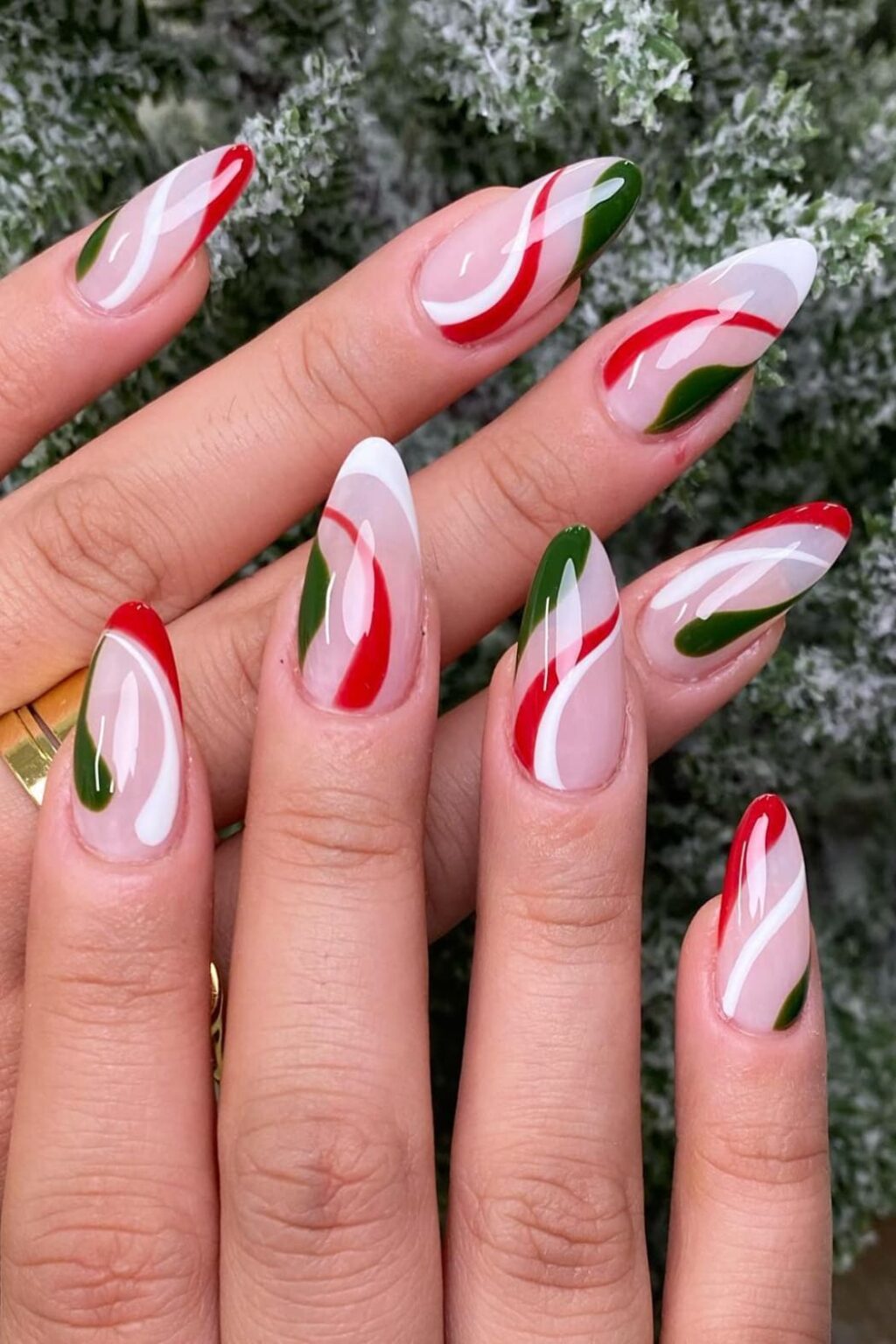 25 Popular Christmas French Nail Ideas