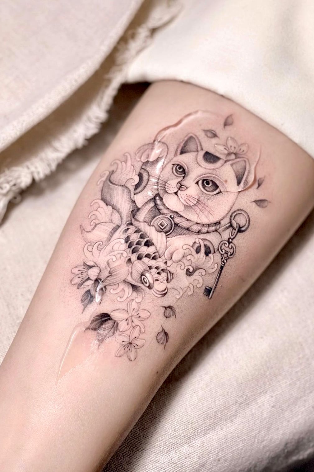 Lucky Cat Tattoo Ideas