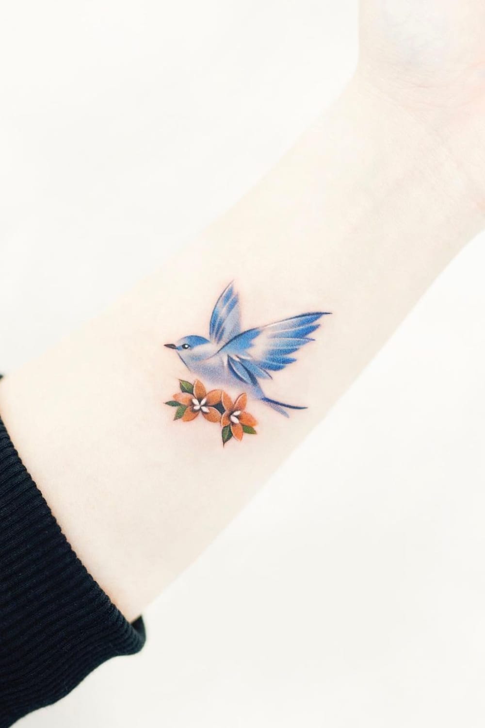 Blue Swallow Tattoo