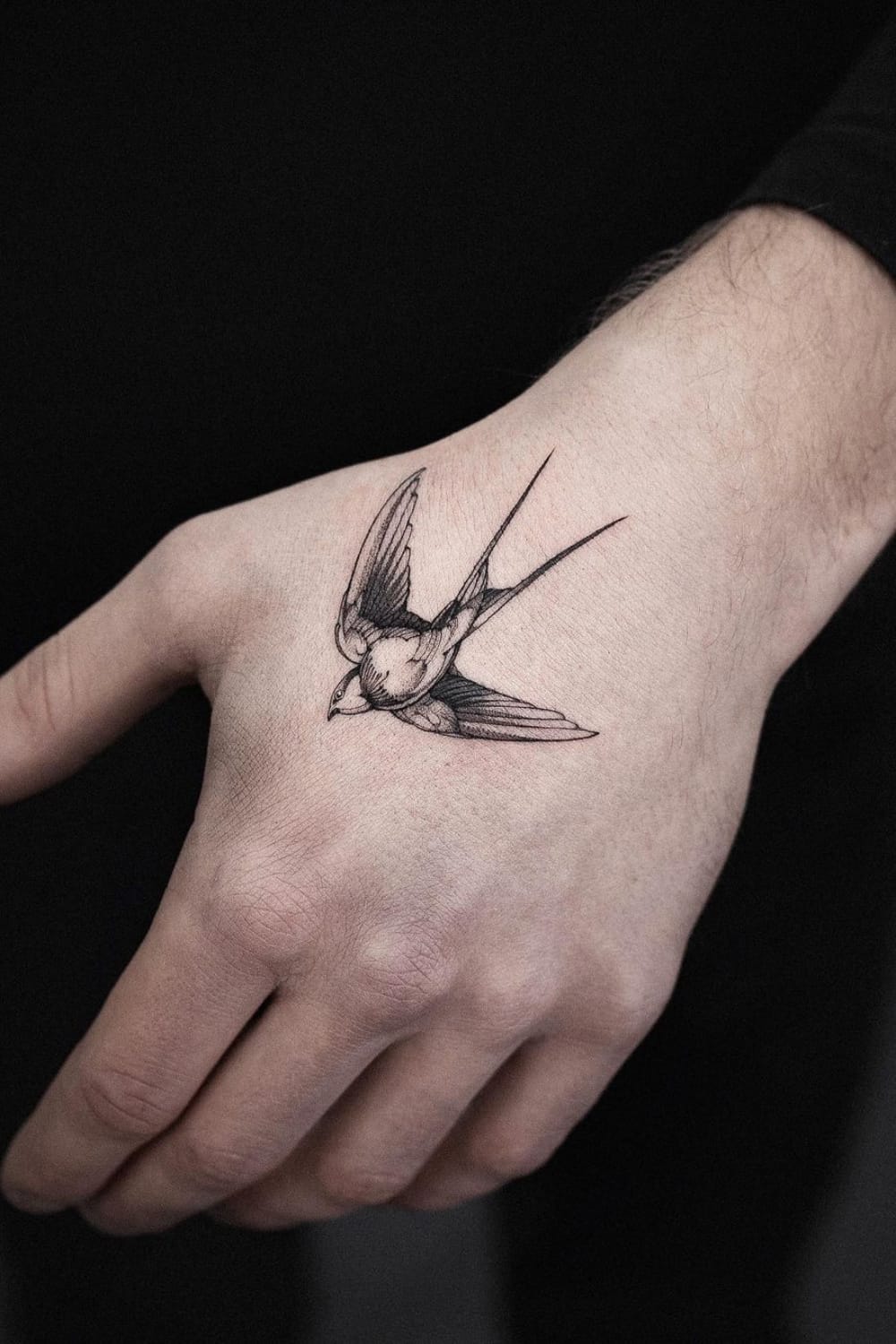 Simple Swallow Tattoo