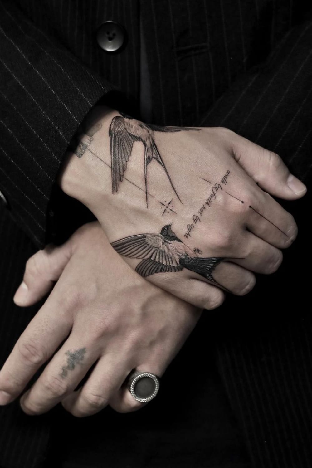 Swallow Tattoo on Hand