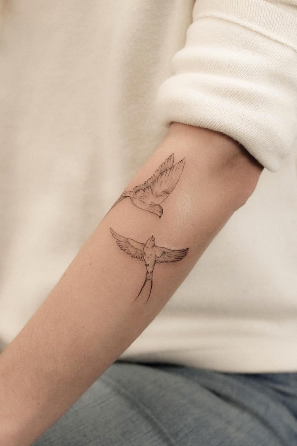 Two Swallows Tattoo