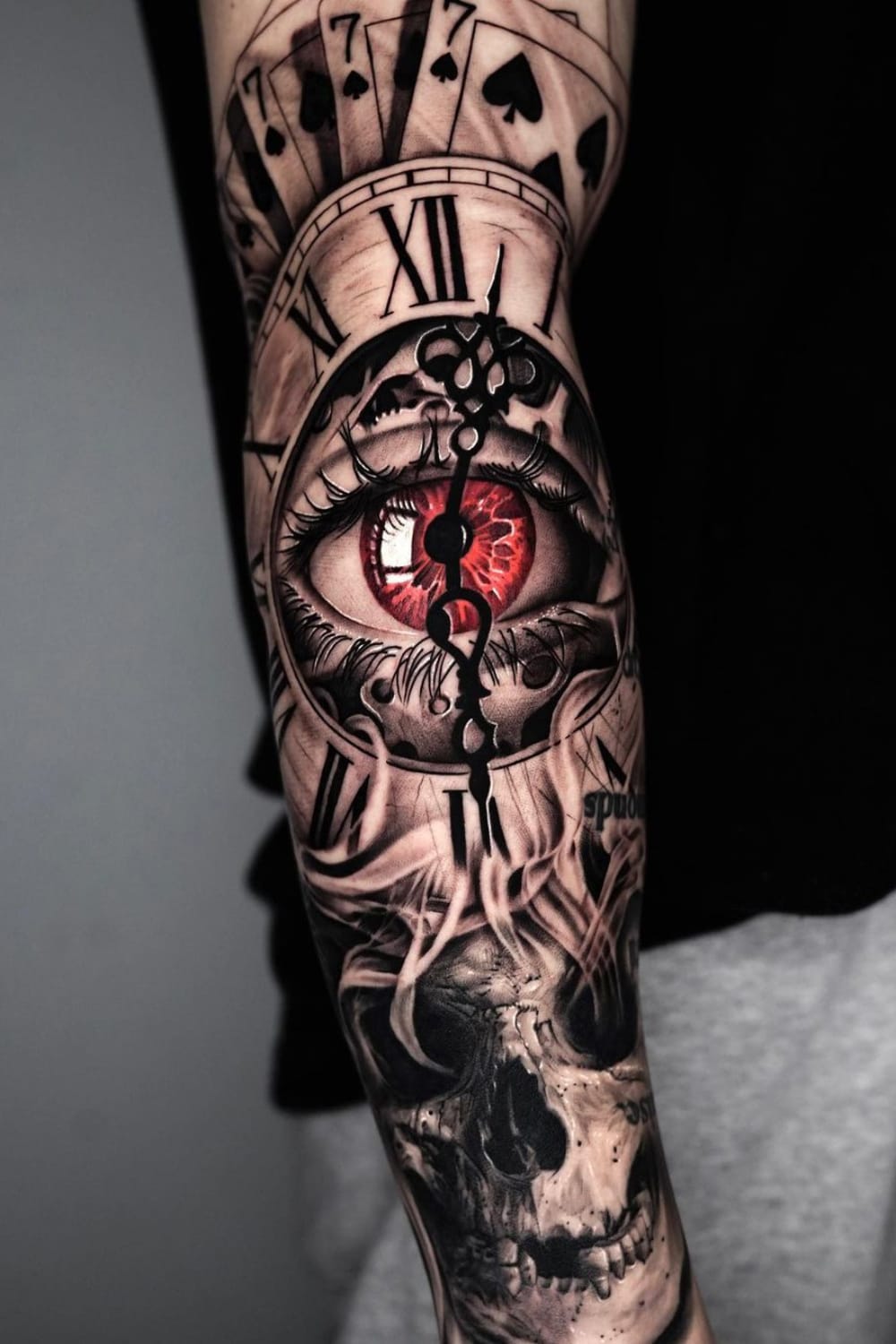 Clock Eye Tattoo